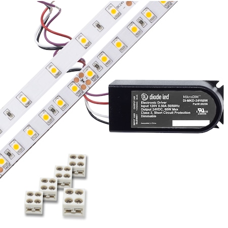 200 LED Tape Light 24V 4200K 16.4 Ft. & MikroDIM™ Driver